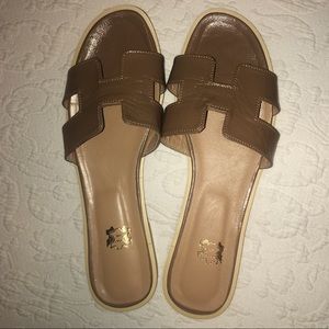 Tan Greek Sandals